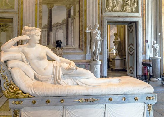 Galería Borghese. Paulina Bonaparte: escultor Antonio Canova