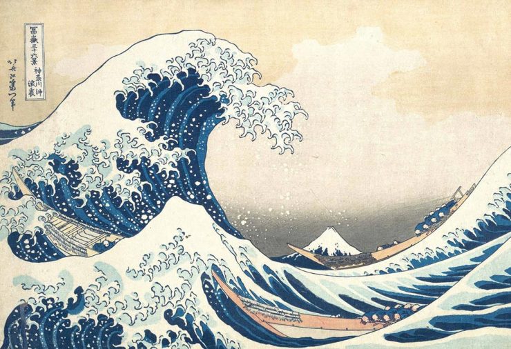 La Gran Ola cerca de la costa de Kanagawa, 1826-1836. Katsushika Hokusai.
